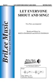 Let Everyone Shout and Sing! Two-Part choral sheet music cover Thumbnail